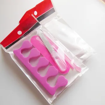 10 piezas de manicura pedicura kit desechable de uñas kit de hotel lima de uñas uñas de archivo de la cutícula de la horquilla
