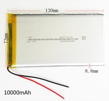 3.7 V 10000mAh de Polímero de Litio Li-Po Batería Recargable Para el GPS de la PSP DVD del banco de la Alimentación 9