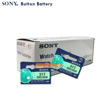 5pc Sony Original del 317 SR516SW SR516 1.55 V Óxido de Plata el Botón de la Batería de Celda de Moneda de HECHO EN JAPÓN Original de la Marca