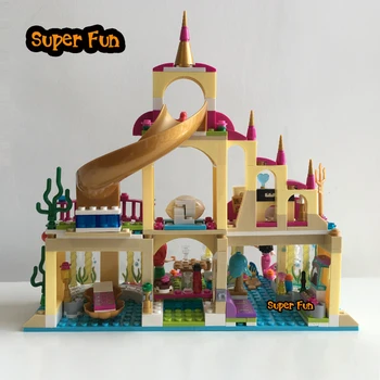 Ciudad Amiga de la princesa Ariel's Undersea Palacio con Sirena Ariel y Alana Bloques de Construcción de los regalos de navidad grils juguetes