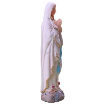 Estatua de la virgen María la Figura Figurita de Resina de Nuestra Señora de San Lourds