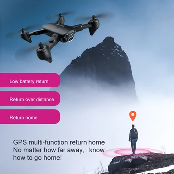 F6 GPS Drone Cámara 4K HD FPV Drones con follow Me 5G WiFi Flujo Óptico Plegable RC Quadcopter Profesional Dron