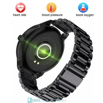 Negocio De Acero Reloj Inteligente Hombres Smartwatch Monitor De Ritmo Cardíaco Bluetooth Electrónica Reloj De Fitness Tracker Impermeable Smart-Watch