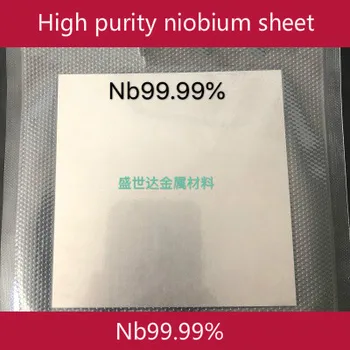 Niobio papel de aluminio, de alta pureza niobio hoja, especial para la investigación científica, Nb99.El 99%.