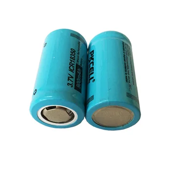 1/2/3/6Pcs PKCELL ICR 18350 Lithum Batería Recargable de 3.7 V 900mah аккумулятор Para Linterna LED