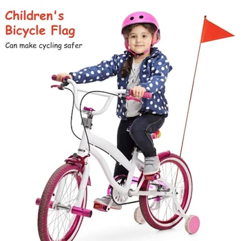1.2 m de Bicicletas Bandera de Seguridad Triangular de los Niños de la Bicicleta Banner con Soporte de Montaje para Niñas y Niños, Accesorios de Ciclismo