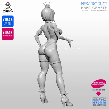 1/24 de la Resina de la Figura de Kits sexy pequeños de la resina de la Reina del Modelo de auto-ensambladas TD-201985