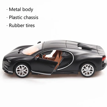 1/36 Bugatti Chiron Fundido a troquel de la Aleación Modelo de Coche en Caja Tire hacia Atrás de la Función de GT Auto Deportivo de Metal de los Modelos de Chico de los Niños Regalos Para Cumpleaños