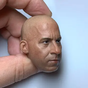 1/6 Vin Diesel Macho Esculpir La Figura De La Cabeza De Talla Calvo Esculpir Modelo Estrella De Cine Para 12