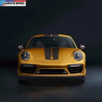 1 juego de Carreras de Deporte Rayas de la etiqueta Engomada del Coche de la Campana de Techo de la Cola de la Decoración de los adhesivos de Vinilo Para Porsche 911 997 Cayenne Auto Accesorios para el Cuerpo