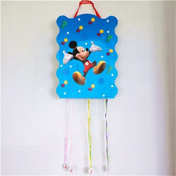 1 juego de Mickey Mouse Papel Piñata de colores de la Ducha del Bebé de los Niños de la Fiesta de Cumpleaños de BRICOLAJE, Decoración de Relleno de la Piñata 49x27cm Tamaño de las fuentes del Partido