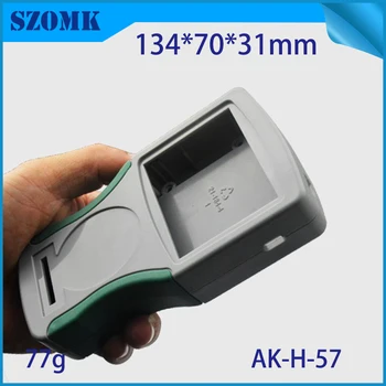 1 pieza, 134*70*31mm szomk pantalla lcd de caja de plástico para el proyecto de electrónica de alta calidad de abs de mano pequeña de plástico de la caja de control