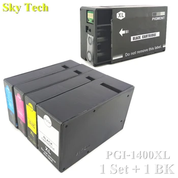 1 Set+1 BK . Compatible de los Cartuchos de Tinta Para PGI1400XL PGI-1400XL , Traje Para Canon MAXIFY MB2040 MB2340 Impresora etc