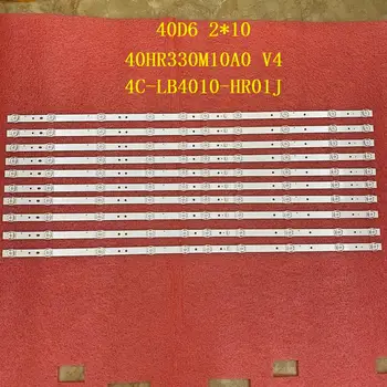 10 pcs/lot de la retroiluminación LED de la Tira para TCL 40S6500FS 40S6500 40F6F 40L2F 40D6 10X2 40HR330M10A0 V4 4C-LB4010-HR01J
