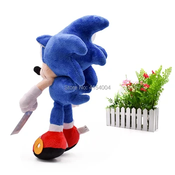 10 pcs/lot Sonic Suave de la Muñeca Azul Sonic dibujos animados de Animales de Peluche Peluche Juguetes de Peluche Figura Muñecas de Regalo de Navidad Para los Niños de 30 cm