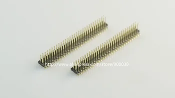 10 piezas de 1,27 mm 2x30 Pin 60P Masculino del PWB Encabezado Dual filas Rectas SMD / SMT de la Superficie de PCB conectores de Pines Rohs sin Plomo