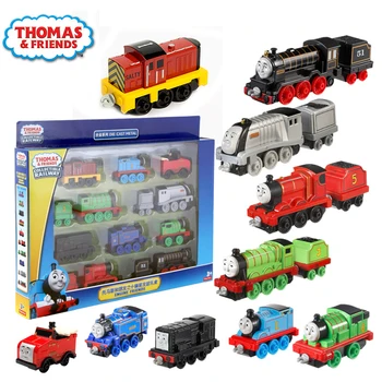 10/trenes Original de Thomas Y sus Amigos los Trenes de la aleación de la colección de trackmaster Thomas Tren Para los Niños Fundido Brinquedos
