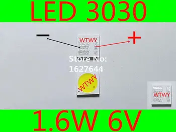 1000pcs AOT LED 3030 TELEVISOR LED de luz de fondo de Alta Potencia de 1.6 W 6V 100LM de Retroiluminación LED, blanco Fresco LED TV LCD luz de fondo de la Aplicación