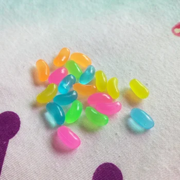 100Pcs Colorido en Miniatura de la Jalea del Caramelo Lindo Mini Falso Alimentos Deco Piezas de Diy Plástico de Simulación de Cocina