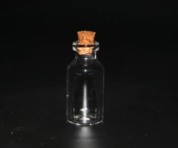 100pcs/lote 18*40mm 5ml Vacío que Deseen botella de Vidrio Botella a la Deriva Mensaje Frasco Con Tapón de Corcho Frascos Contenedores de Manualidades DIY Regalos