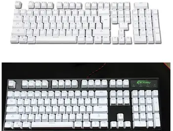 104 ABS retroiluminada doble disparo botones de retroiluminación de teclado mecánico