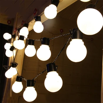 10leds 20leds 5CM Mundo de la Pelota de Vacaciones LED Cadena de luces a pilas de Navidad de Fiesta de la Boda Jardín de la Casa de Iluminación Colgante