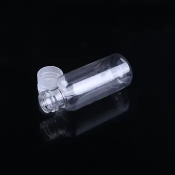 10PCS 5/10/20/30 Ml Envase Vacío de la Botella Dispensador de Champú Loción Frasco de Plástico Transparente de Maquillaje Recargable Accesorios de Viaje