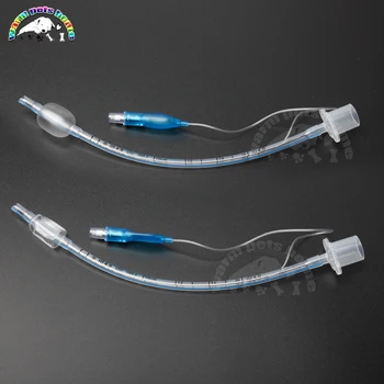 10pcs Desechables de PVC Estéril Oral Nasal Tubo Endotraqueal con Manguito de 2,5-10 mm Insumos Veterinarios