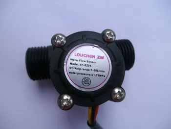 10pcs/lot de Agua sensor de flujo medidor de flujo Hall sensor de flujo de control de Agua 1-30 l/min 2.0 MPa YF-S201