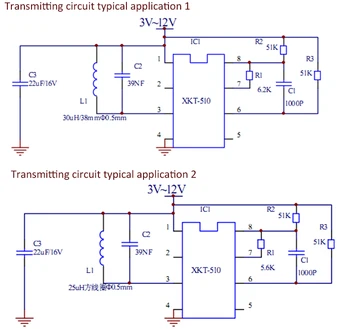 10pcs/lot inalámbrica de transmisión de energía chip XKT-510 único chip inalámbrico fuente de alimentación del IC de carga inalámbrica chip