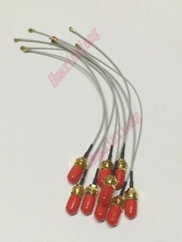 10PCS/Lot SMA Jack Hembra A UFL/IPX Conector de cable 1.13 Gris 15 CM de Extensión de Cable Flexible