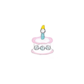 10pcs Pastel de Cumpleaños Encanto flotante encantos para Vivir relicario de cristal