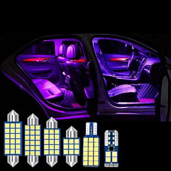 11pcs Coche Bombillas de LED Para Mitsubishi Outlander 3 2013 2016 2017 2018 2019 Domo Interior Luz de Cajuela Lámparas para la placa