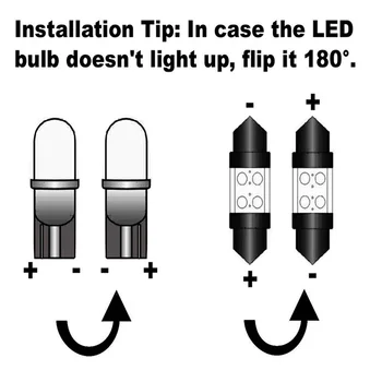 11pcs Coche LED del Tronco de la guantera de la lámpara de espejo de LED bombillas Interior de la Cúpula Mapa Kit de Luz Para Fiat Linea 2007-