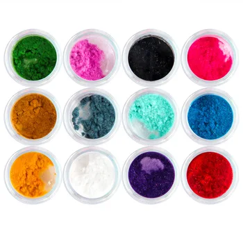 12 Colores de Terciopelo Nail Art Glitter Aproximada de Terciopelo Flocado de Invierno de la Felpa de BRICOLAJE, Decoraciones de Uñas de Pigmento en Polvo de Gel UV Decoración Manicura
