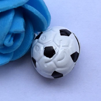 12pcs/lot de bricolaje pequeña encantadora de la Copa del Mundo de pelota de fútbol nuevo diseño 21*18MM los Niños bailan la campana / Pet bell 011003018