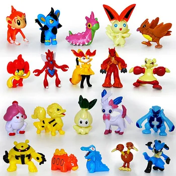 144Pcs Pokemon Figuras Modelo de Anime de Pokémon de la Colección de Estilos TAKARA TOMY Pikachu Figura Juguetes de Niños de 2-3cm de Muñecas de Regalo de Cumpleaños