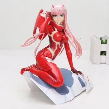 15cm de Anime Figura Darling en el FRANXX Figura Cero Dos 02 Rojo/Blanco de la Ropa de las Niñas de PVC Figuras de Acción de Juguete de Colección Modelo