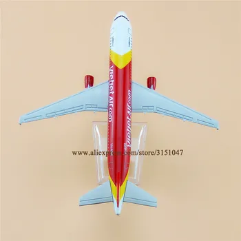 16cm de Vietnam VietJet Air Airbus 320 A320 Avión de las líneas aéreas Modelo de Aleación de Metal Fundido Modelo de Avión Aviones vías Respiratorias de los Niños de Regalo