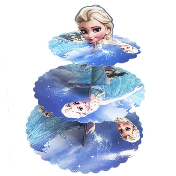 16PCS de la Princesa de Disney Frozen Anna Elsa Anime Tema de los Niños de la Fiesta de Cumpleaños Decoración Desechables Parte de la Vajilla de Suministros Conjunto