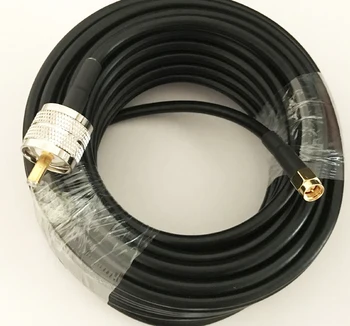 1m 5m 10m 20m 50-3 Coaxial RG58 Cable SMA macho pl259 UHF conector macho del Adaptador de RF Cable de 50ohm cable