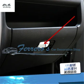 1PC ABS Cromado para 2009-Suzuki Jimny coche cubre de co-piloto armario de Almacenamiento de la decoración de lentejuelas