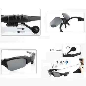 1pc Ciclismo Gafas de sol de Equitación Auricular Bluetooth Smart Deporte al aire libre Gafas de Mic en Bicicleta Con Auriculares de Sol Gafas Inalámbricas T8B4