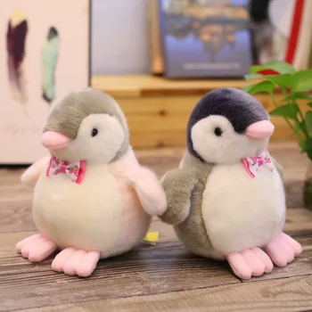 1pc Lindo Suave Penguin Juguetes de Peluche Grande de Peluche de dibujos animados de Animales de la Muñeca de la pajarita Pingüinos de Juguete para los Niños de la Almohada de las Niñas de Bebé de Regalo de Cumpleaños