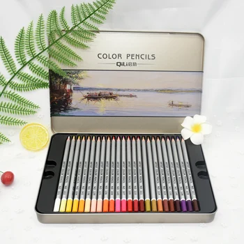 1pcs 36/48 color de los Profesionales de la Artista de la Pintura de Aceite Color de Lápiz de color profesional conjunto de lápiz para colorear libro de suministros de arte