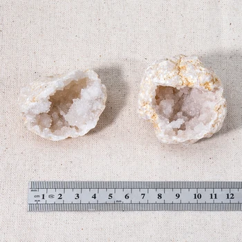 1PCS Geodas de Cuarzo Druzy de Cristal Geode Exquisita Primas Minerales, Piedra de Curación Muestra Ágatas