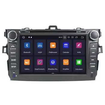 2 din receptor estéreo de la radio del Coche Para Toyota Corolla Android10.0 reproductor de DVD de GPS multimedia 2007-2013 Grabadora de Navegación GPS