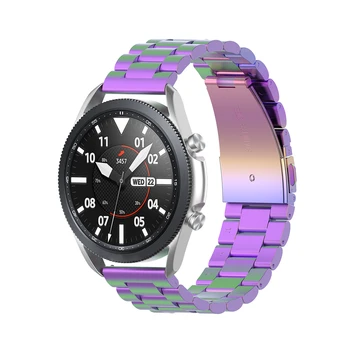 20 mm de Acero Inoxidable Correa de reloj Con Desensamblador Y de la Barra de vínculos para Samsung Galaxy Reloj 3 41MM SM-R850 para Huawei para LG Watch