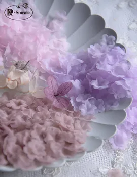 200PCS Multicolor DIY hechos a Mano en 3D Flor de Organza DIY Vestido de Novia Velo de Mini Flores de Ropa de Bebé de Materiales de construcción de 1.2 cm