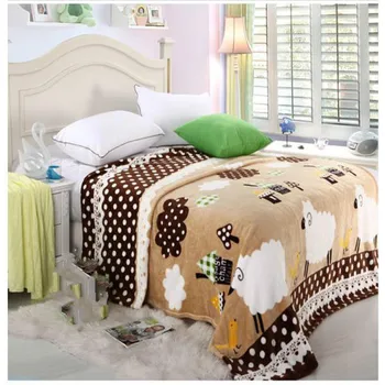 2017 estilo Británico de coral manta de lana en la cama de placer de dormir ropa de cama de 150 * 200 cm, 180 * 200 cm, 200 * 230cm cama individual, Cama Doble